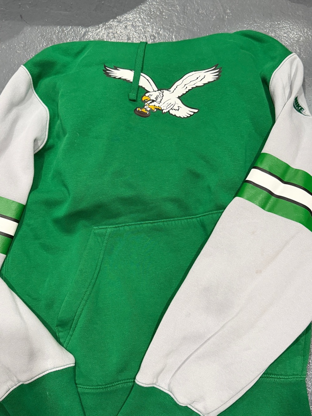 Nike Green & White Eagle Pullover Hoodie